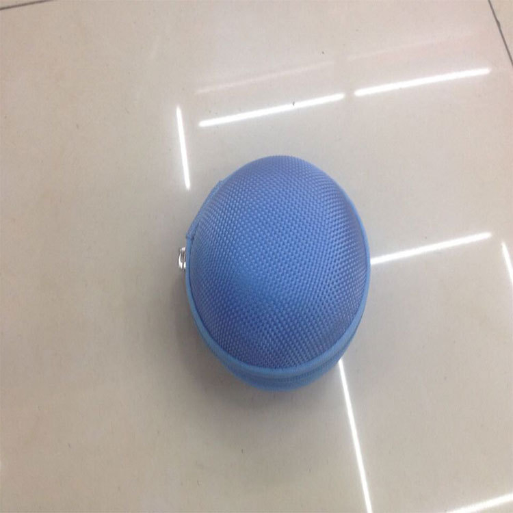 Vandeniui atspari EVA apvali keitimo dėžutė su užtrauktuku, skaitmeninė „Bluetooth“ ausinių laikymo krepšys, EVA duomenų kabelio pakavimo dėžutė