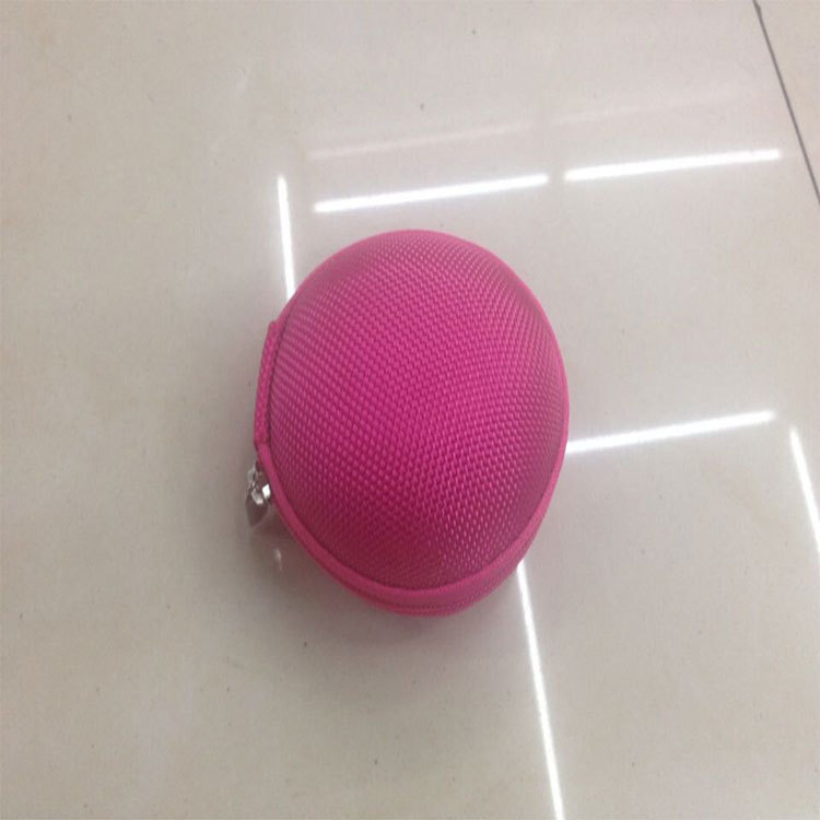 Vandeniui atspari EVA apvali keitimo dėžutė su užtrauktuku, skaitmeninė „Bluetooth“ ausinių laikymo krepšys, EVA duomenų kabelio pakavimo dėžutė