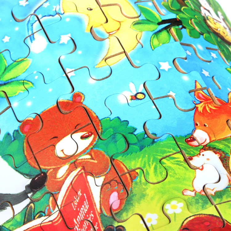 Gamintojai tiekia animacinius 60 plokščių medinių geležinių dėžučių dėliones vaikams, suaugusiems, pramogoms ikimokyklinio ugdymo mediniams dėlionių žaislams