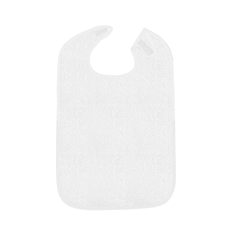 Лигавник за възрастни, син, платнена кърпа за възрастни, мека и удобна кърпа за възрастни, изтриваема