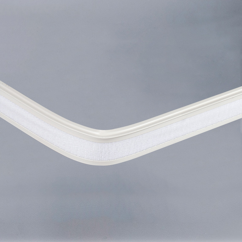 Bėginio užuolaidų strypas Sulankstomas balkono užuolaidų bėgelis Viršutinė pertvaros užuolaida Šoninė U formos įlankos lango viengubo ir dvigubo bėgelio užuolaidų dėžė