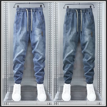 Blugi Xintang Harren pentru băieți, calitate în industria grea, stil luxos accesibil, colanți sport și de agrement largi, foarte bine vânduți pentru bărbați