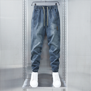 Blugi Xintang Harren pentru băieți, calitate în industria grea, stil luxos accesibil, colanți sport și de agrement largi, foarte bine vânduți pentru bărbați