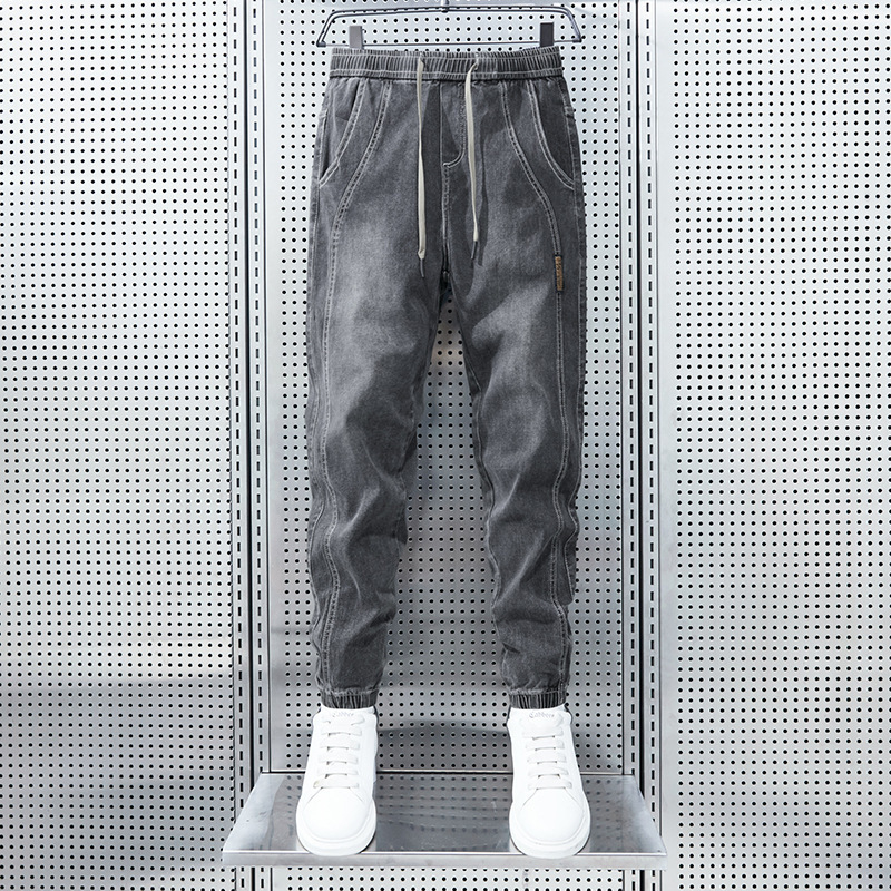 Blugi Xintang Harren pentru băieți, calitate în industria grea, stil luxos accesibil, colanți sport și de agrement largi, foarte bine vânduți pentru bărbați