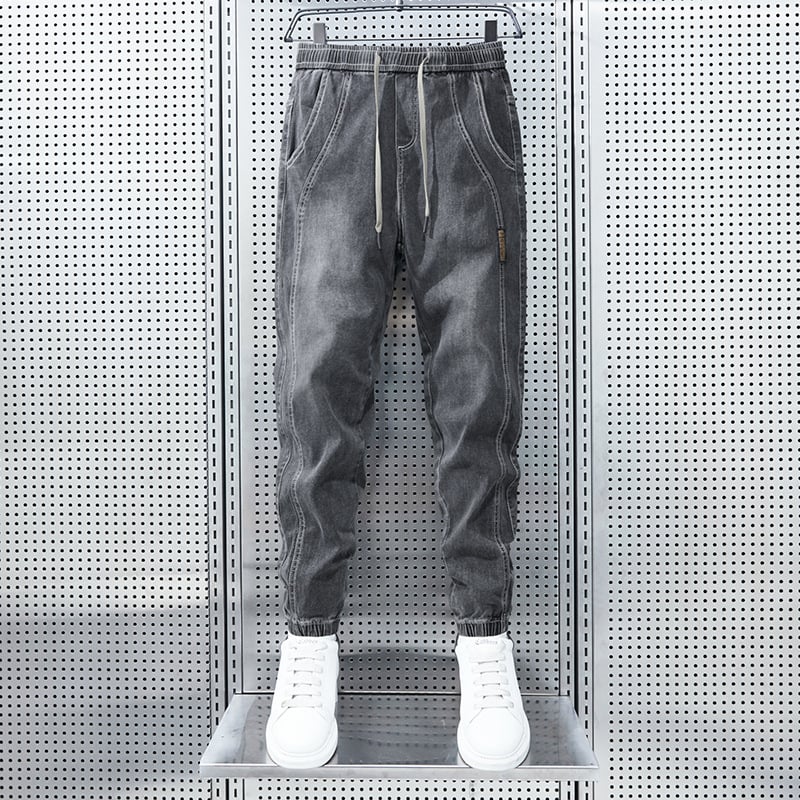 Blugi Xintang Harren pentru băieți, calitate în industria grea, stil luxos accesibil, colanți sport și de agrement largi, foarte bine vânduți pentru bărbați