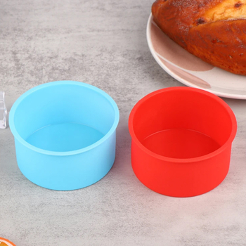 4/6/8/10-tolline ümmargune koogivorm silikoonvormi küpsetusplaat mitme suurusega sünnipäevakoogi vorm