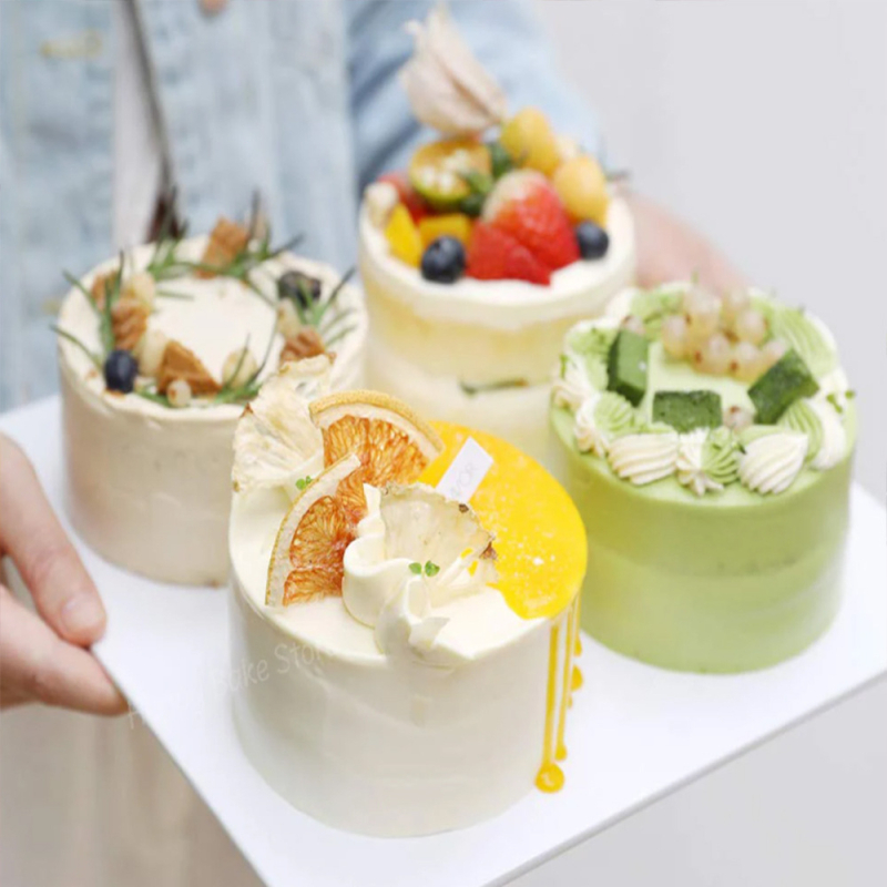 4/6/8/10-tolline ümmargune koogivorm silikoonvormi küpsetusplaat mitme suurusega sünnipäevakoogi vorm