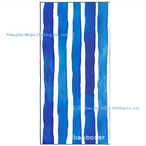 Karštas tarpvalstybinis mikropluošto rankšluostis, lengvas, be smėlio, su dryžuota serija, atspausdintas dvipusis aksominis paplūdimio rankšluostis, sugeriantis, greitai džiūstantis.