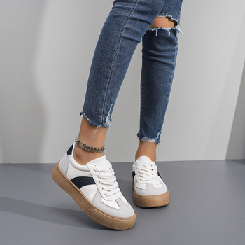 Διασυνοριακό Εξωτερικό Εμπόριο Μεγάλα Μεγέθη Γυναικεία Παπούτσια Μόδα Λευκά Παπούτσια Όλα τα χρώματα Μοντέρνα Άνετα Αθλητικά Casual Γυναικεία Παπούτσια Παπούτσια Φοιτητών