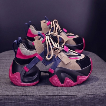 Γυναικεία Παπούτσια Station Torre European Άνοιξη και Φθινόπωρο 2024 Νέα Κορεάτικα Παπούτσια Μοντέρνα Παπούτσια με Χοντρές Σόλες και Αυξημένη Σόλα, σε Όλα τα Παπούτσια