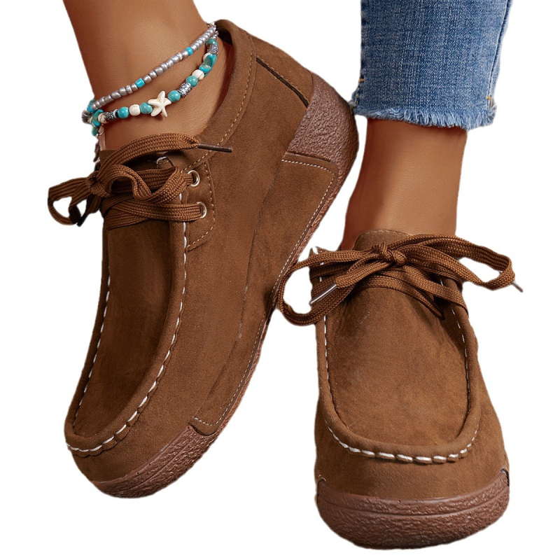 Pantofi de pânză transfrontalieri europeni și americani plus size, pantofi leneși de culoare solidă, pantofi cu talpă joasă, pantofi casual cu plată pentru femei