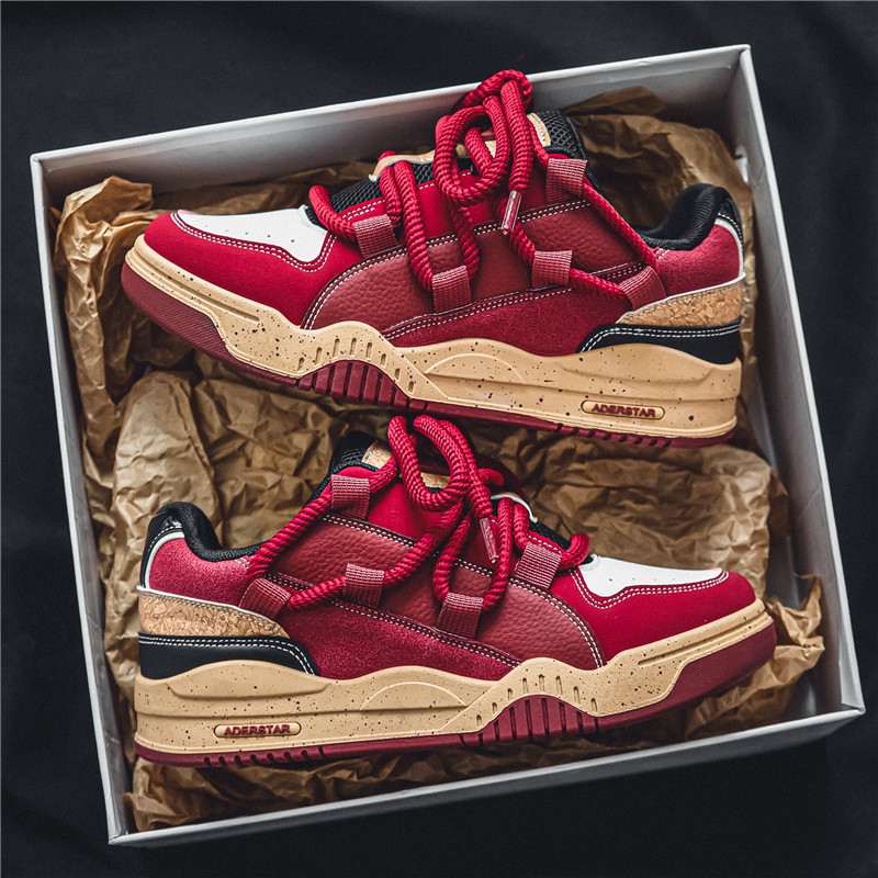 Benmingnian muške cipele ljetne niše originalnog dizajna svestrane ležerne sportske debeli potplat povećane crvene tenisice moderne cipele