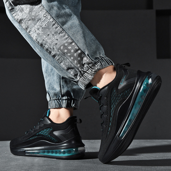 Pantofi sport pentru bărbați, pantofi sport de toamnă și de iarnă, țesături respirabile, pernă de aer nouă, absorbție de șocuri, rezistenți la uzură, pantofi casual pentru bărbați, mărime plus