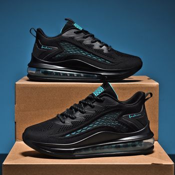 Pantofi sport pentru bărbați, pantofi sport de toamnă și de iarnă, țesături respirabile, pernă de aer nouă, absorbție de șocuri, rezistenți la uzură, pantofi casual pentru bărbați, mărime plus