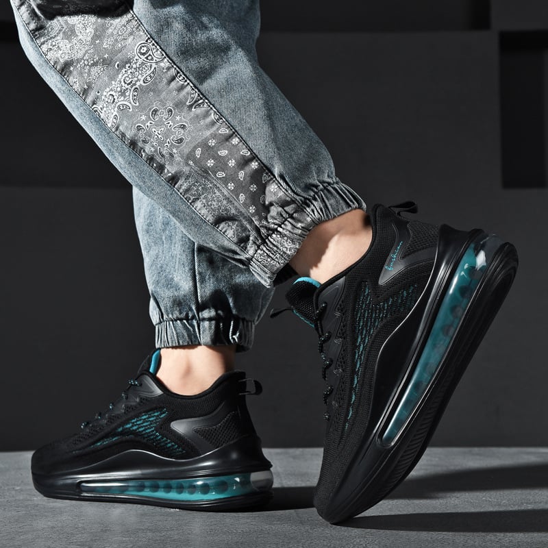 Pantofi sport pentru bărbați, pantofi sport de toamnă și de iarnă, țesături respirabile, pernă de aer nouă, absorbție de șocuri, rezistenți la uzură, pantofi casual pentru bărbați, mărime plus