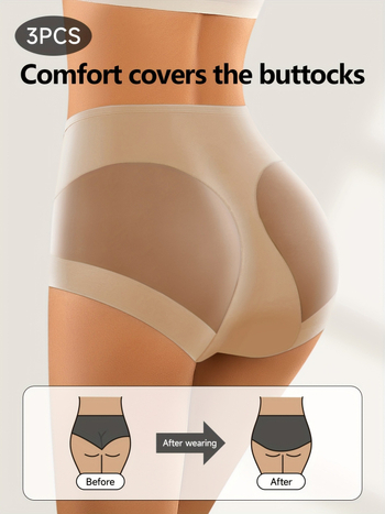 3 tk täisõmblustega aluspüksid, seksikad, mugavad, hingavad ja venivad