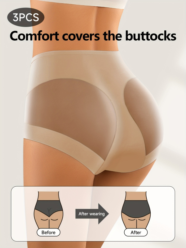 3 tk täisõmblustega aluspüksid, seksikad, mugavad, hingavad ja venivad