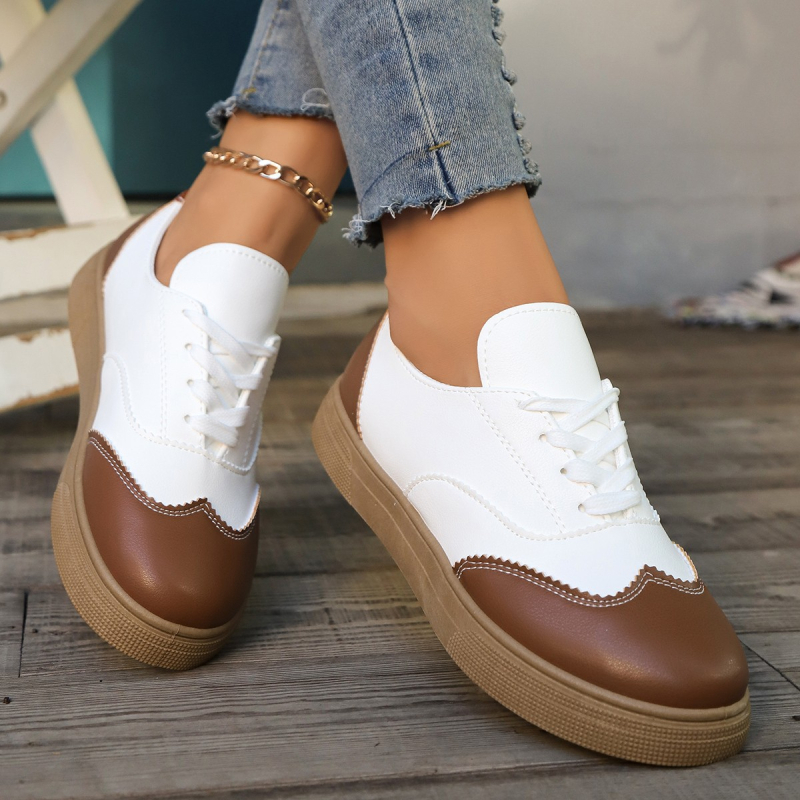 Pantofi sport germani din satin pentru femei, primăvară/vară 2025, cu șireturi retro, casual, versatili, cu blocare de culoare, en-gros