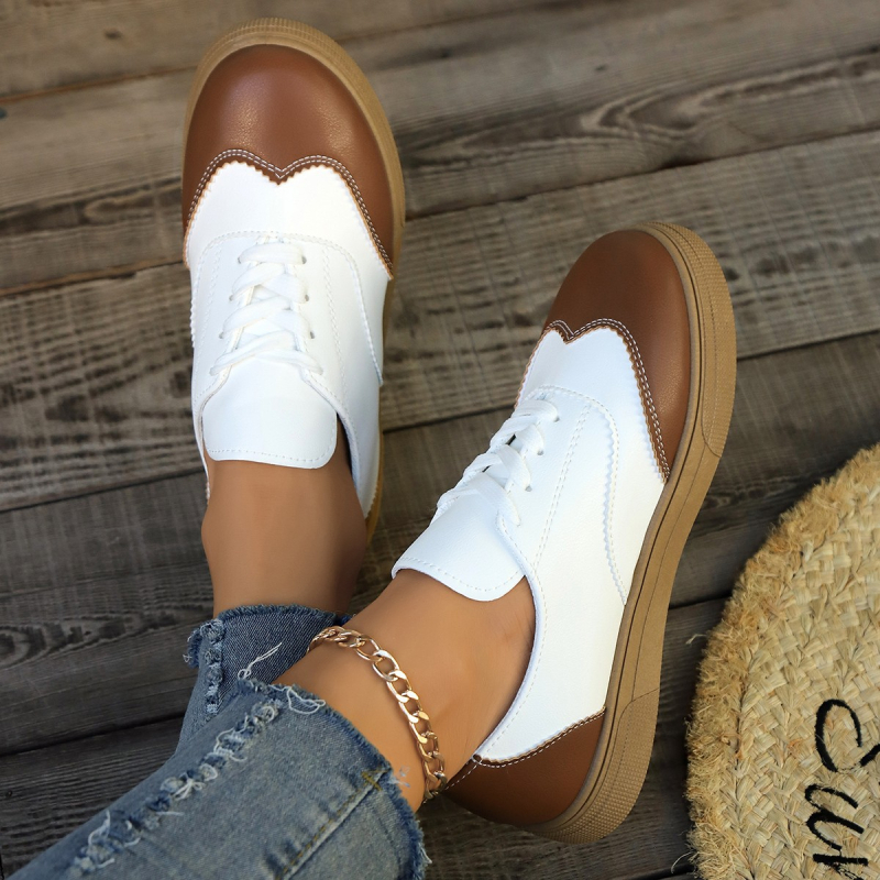 Pantofi sport germani din satin pentru femei, primăvară/vară 2025, cu șireturi retro, casual, versatili, cu blocare de culoare, en-gros