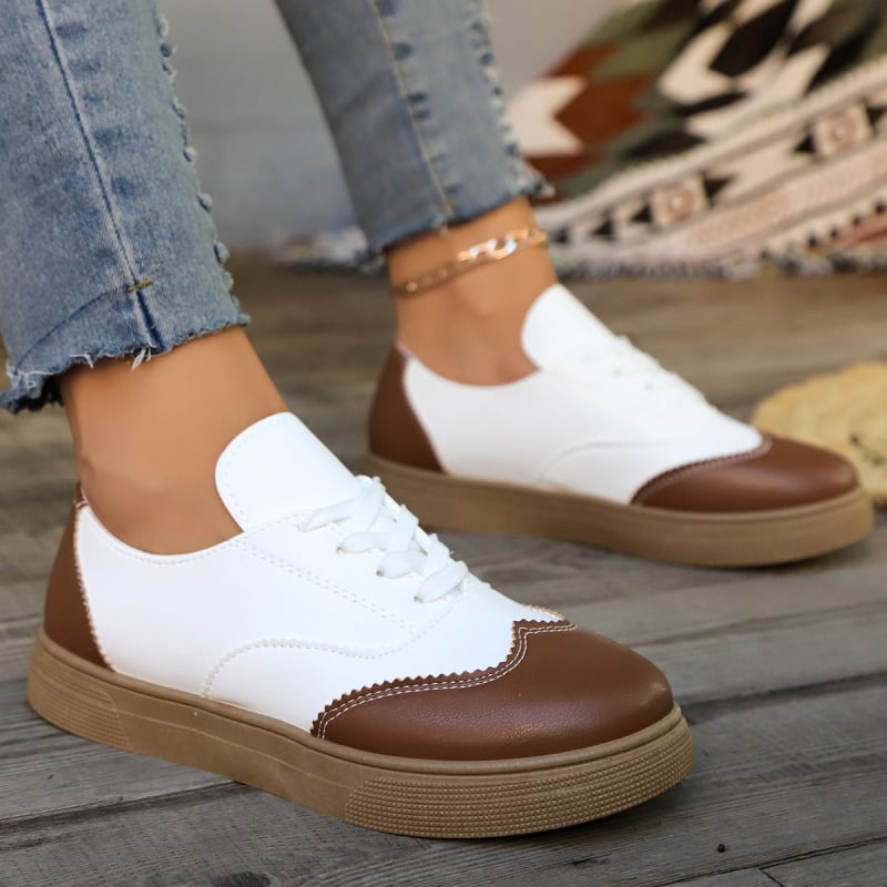 Pantofi sport germani din satin pentru femei, primăvară/vară 2025, cu șireturi retro, casual, versatili, cu blocare de culoare, en-gros