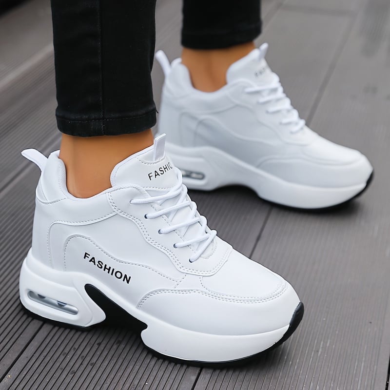 2025 Noi pantofi sport pentru femei, la modă, cu talpă cu pernă de aer, albi, la modă, la prețuri mici, la dropshipping transfrontalier