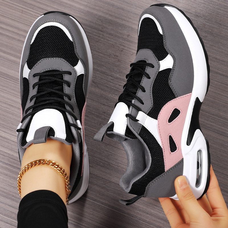 2025 Pantofi sport noi pentru femei cu înălțime mărită, plasă, mărime mare, internet, populari, cu fund gros, pantofi Torre, pantofi casual mici, all-match