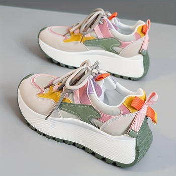 2025 Noi pantofi sport transfrontalieri cu talpă groasă pentru femei, la modă, 2 în 1