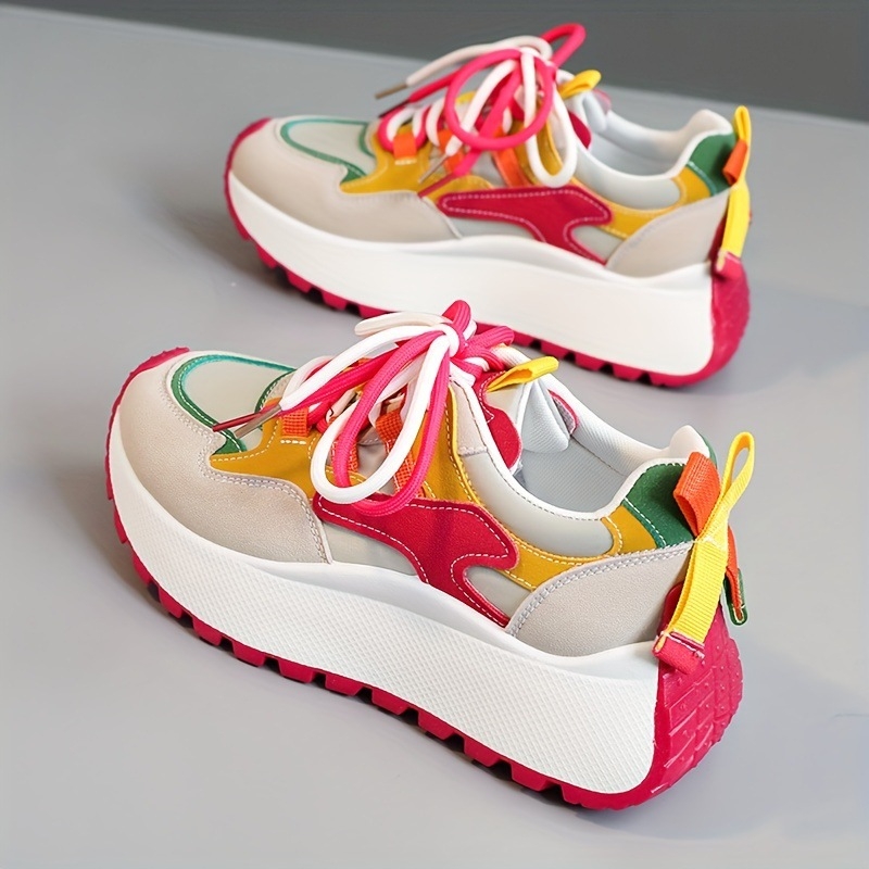 2025 Noi pantofi sport transfrontalieri cu talpă groasă pentru femei, la modă, 2 în 1