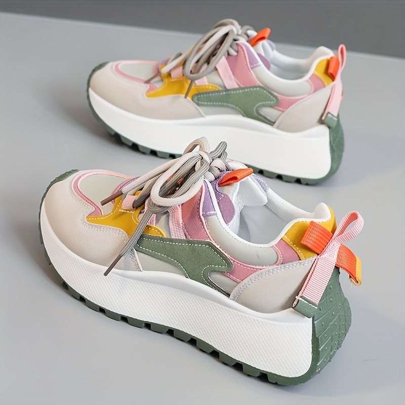 2025 Noi pantofi sport transfrontalieri cu talpă groasă pentru femei, la modă, 2 în 1