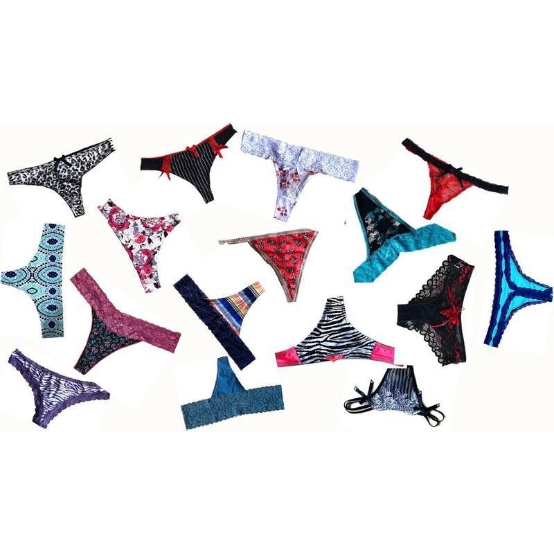 Moteriškų stringų rinkinys su nėriniuota tanga ir stygomis, siūlančios tarpvalstybinį asortimentą