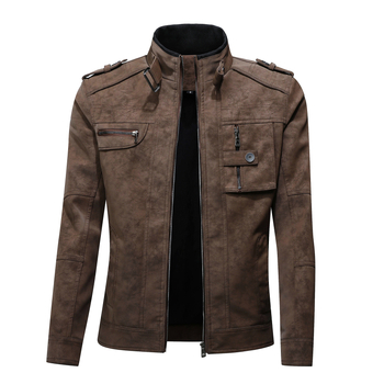 2025 m. nauja europietiška ir amerikietiška vyriška „Amazon“ didelio dydžio zomšinė, elegantiška, universali, tarpvalstybinė striukė.