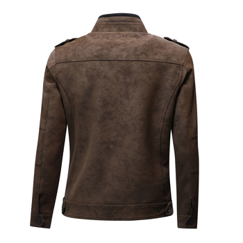 2025 m. nauja europietiška ir amerikietiška vyriška „Amazon“ didelio dydžio zomšinė, elegantiška, universali, tarpvalstybinė striukė.