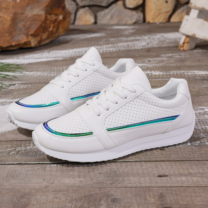 Bijele cipele Ženske proljetne i jesenske cipele za 2025. godinu, nove ženske cipele za ljeto, studentske, ravne, višenamjenske, vruće sportske tenisice u korejskom stilu