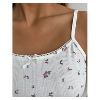 Γυναικείο Σορτς Tom Homewear με Τιράντες για το Σπίτι, Σετ Δύο Τεμαχίων, Σέξι Πιτζάμες για Γυναίκες