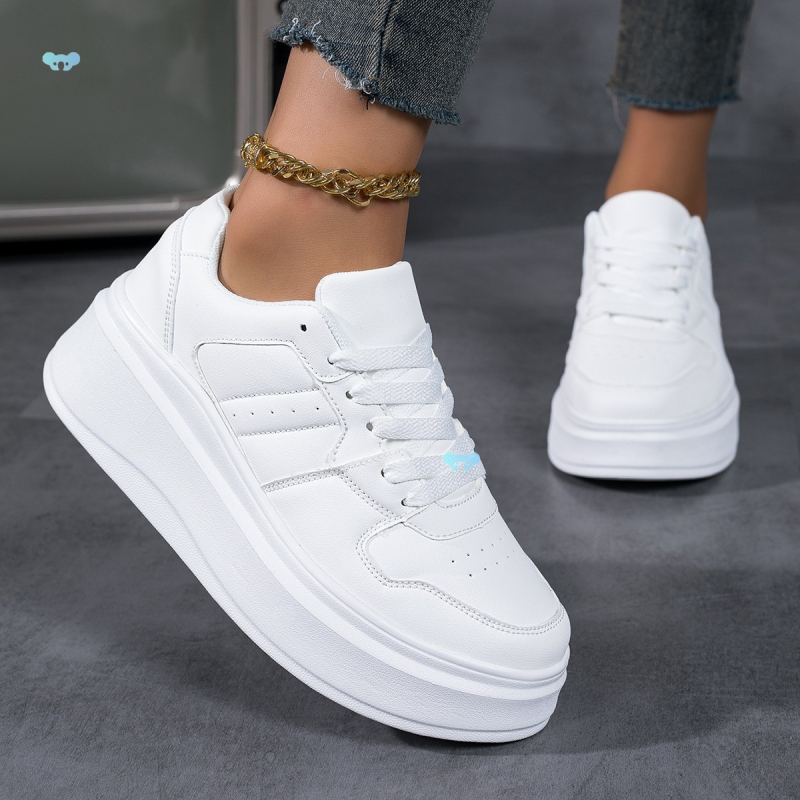 1 par ženskih modnih tenisica na platformu - udobne