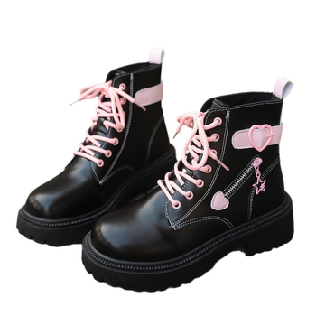 Moteriški storapadžiai retro stiliaus „Love Martin“ aulinukai, skirti įvairiems atspalviams, patogūs ir plataus dydžio moteriški aulinukai 2024 m. rudeniui ir žiemai.