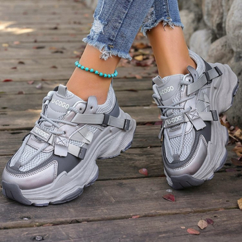 Παπούτσια Mesh Dad για γυναίκες, Πλατφόρμες με Χοντρή Σόλα, Άνοιξη 2025 Νέο Ευέλικτο Δημοφιλές Στυλ, Casual Γυναικεία Παπούτσια που Αυξάνουν το Ύψος για Μικρούς Άτομα