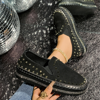 Mocasini transfrontalieri de mărime mare, cu talpă groasă, stil coreean, vara 2025, pantofi leneși, gata de vânzare