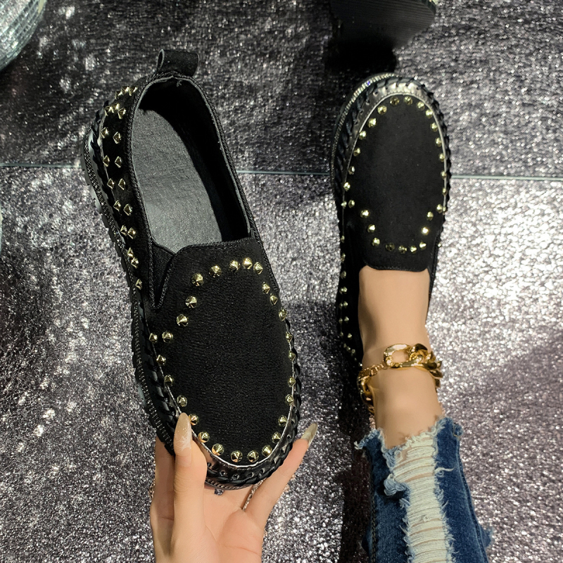 Mocasini transfrontalieri de mărime mare, cu talpă groasă, stil coreean, vara 2025, pantofi leneși, gata de vânzare