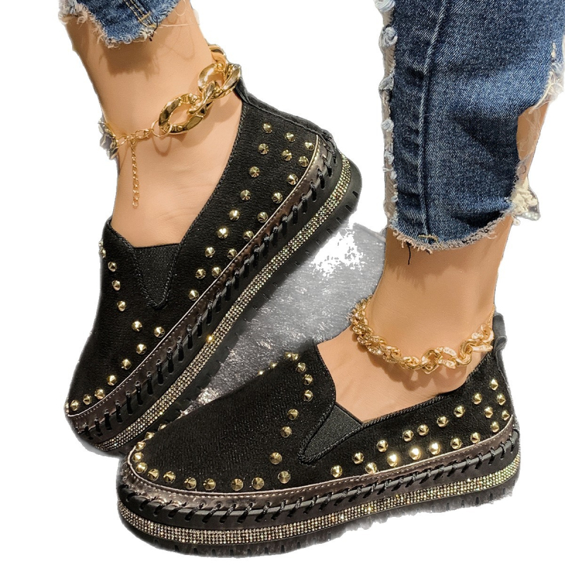 Mocasini transfrontalieri de mărime mare, cu talpă groasă, stil coreean, vara 2025, pantofi leneși, gata de vânzare