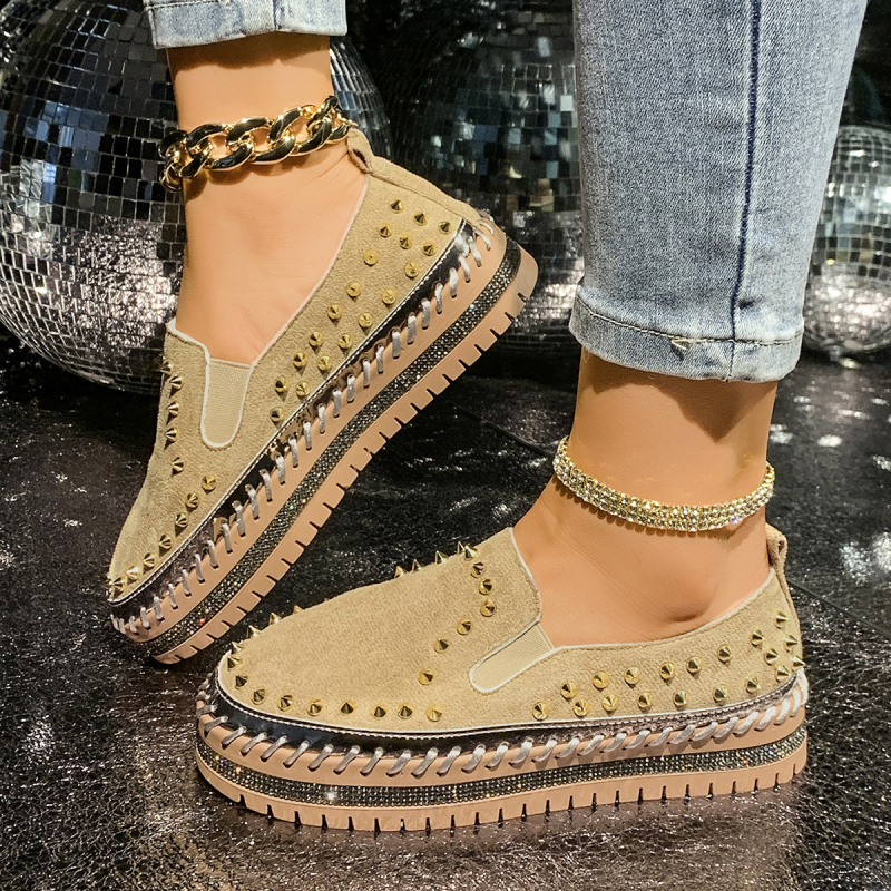 Mocasini transfrontalieri de mărime mare, cu talpă groasă, stil coreean, vara 2025, pantofi leneși, gata de vânzare