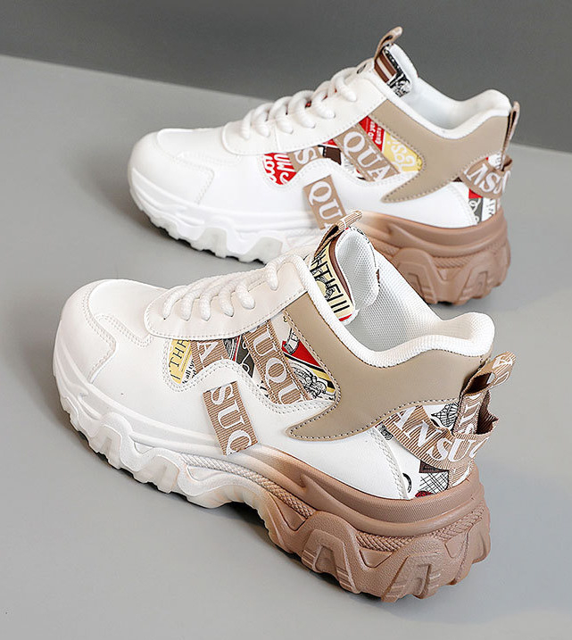 Nauji, tarpvalstybiniai „Explosions Four Seasons Torre“ batai, korėjietiški, spalvoti moteriški batai, madingi, storo pado, padidinto aukščio laisvalaikio bateliai.