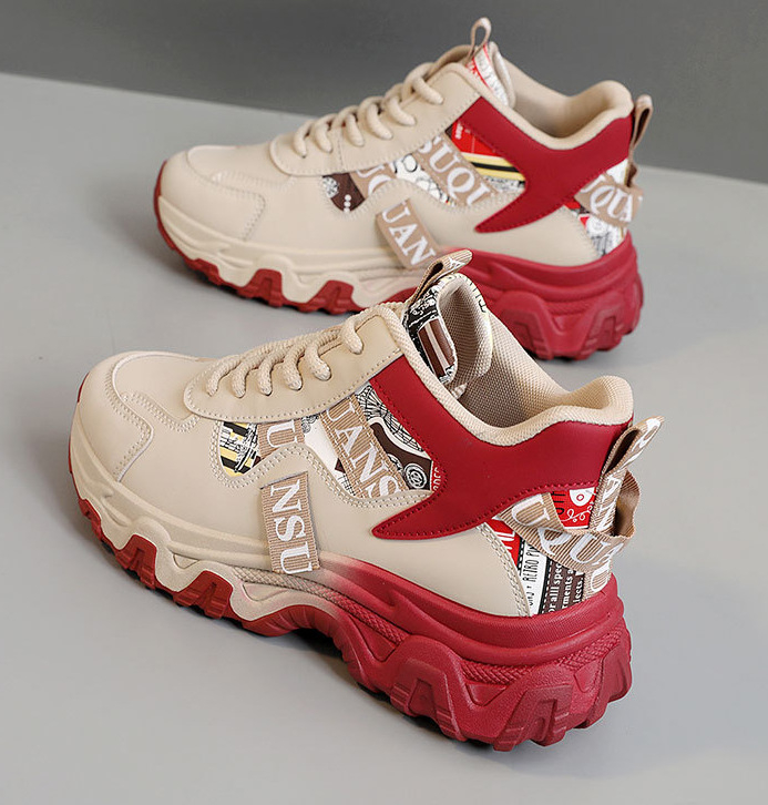 Nauji, tarpvalstybiniai „Explosions Four Seasons Torre“ batai, korėjietiški, spalvoti moteriški batai, madingi, storo pado, padidinto aukščio laisvalaikio bateliai.