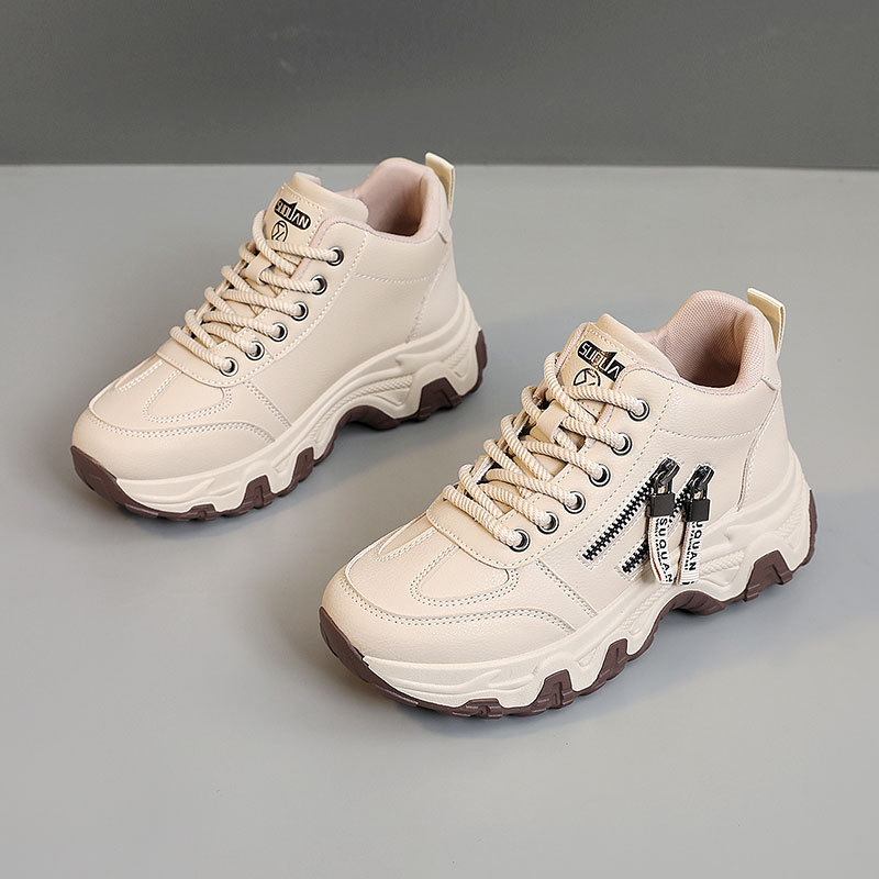 ZY7830 Pantofi albi respirabili noi 2024 Primăvara și toamna, cu fund subțire, casual, rezistente la uzură, pantofi coreeni de colegiu la modă