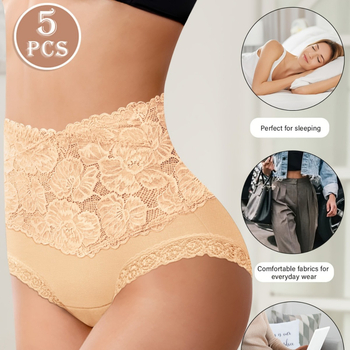 Cross-Border 5 hinnakorrigeerimine Fuzzy puhtast puuvillast kõrge vöökohaga naiste aluspesu pitsist seksikad suured suurused aluspüksid tuharate tõstmiseks ja kõhu kontrollimiseks Temu