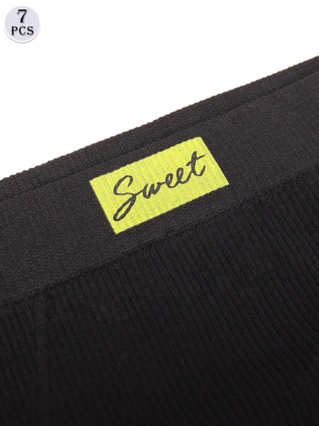 2025. aasta piiriülene uus Euroopa ja Ameerika 7-osaline värvitoonides õmblusteta aluspesu, ülihingav ja piiriülene otsetarne.