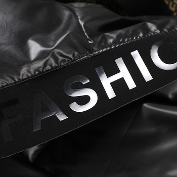 Ανθεκτικό ανδρικό παλτό με επένδυση από βαμβάκι, όμορφο, ανθεκτικό στο κρύο, ζεστό, αυτοθερμαινόμενο γραφένιο σακάκι με κουκούλα, μαύρο χρυσό και επένδυση από βαμβάκι, για ζευγάρια.