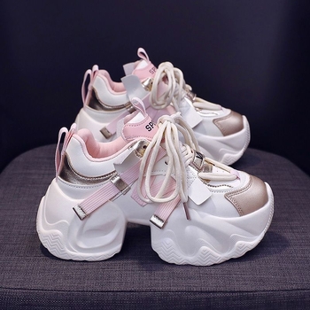 Interneto įžymybių tėčio batai moterims 2025 m. pavasariui ir rudeniui Nauji itin populiarūs batai storais padais Padidinti universalūs laisvalaikio sportiniai batai