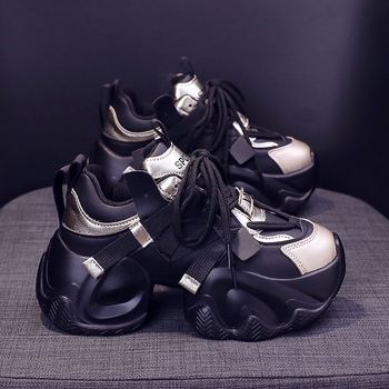 Interneto įžymybių tėčio batai moterims 2025 m. pavasariui ir rudeniui Nauji itin populiarūs batai storais padais Padidinti universalūs laisvalaikio sportiniai batai