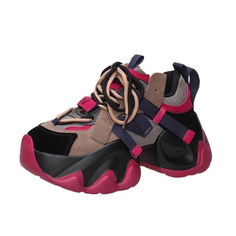 Interneto įžymybių tėčio batai moterims 2025 m. pavasariui ir rudeniui Nauji itin populiarūs batai storais padais Padidinti universalūs laisvalaikio sportiniai batai